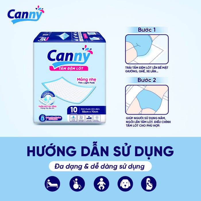 TẤM ĐỆM LÓT CANNY MỎNG - Ảnh 6