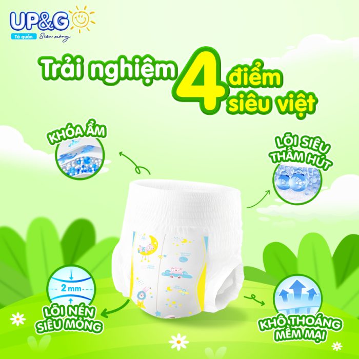 TÃ QUẦN UP&GO SIÊU MỎNG - Ảnh 3